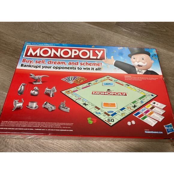 Hasbro Monopoly Classic Board Game 2023 - Fast Dealing Property Trading Game - Picture 6 of 7